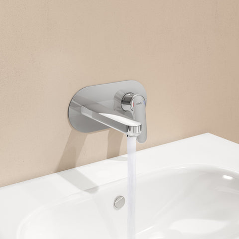 VitrA Root Round Integrated Basin Mixer - Chrome