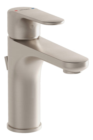 VitrA Root Round Basin Mixer w/Waste Lever - Brushed Nickel