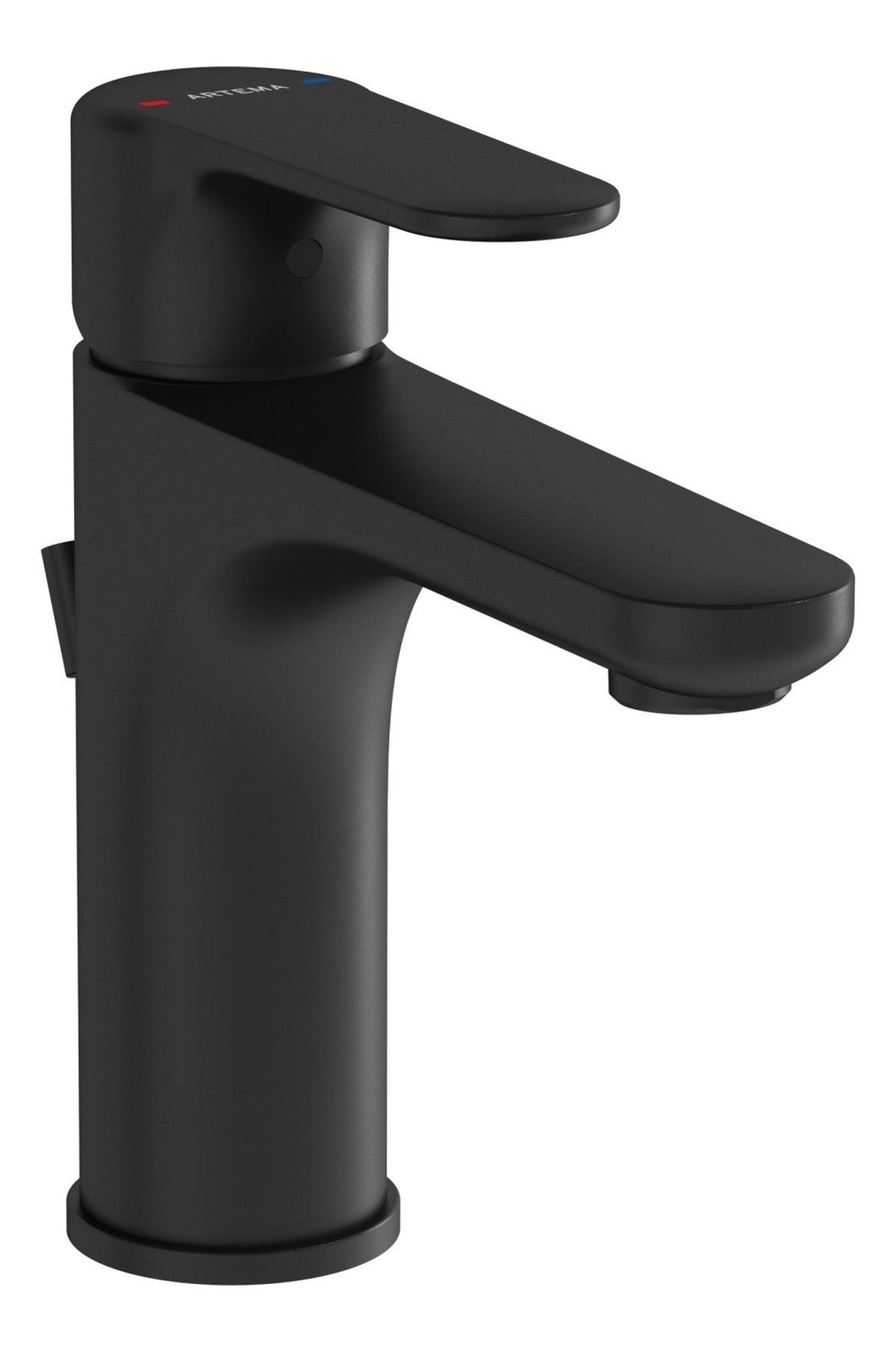 VitrA Root Round Basin Mixer w/Waste Lever - Matt Black
