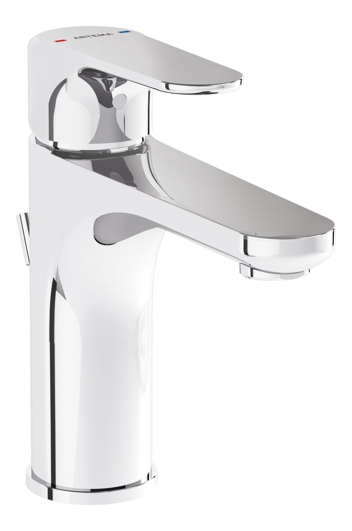 VitrA Root Round Basin Mixer w/Waste Lever - Chrome