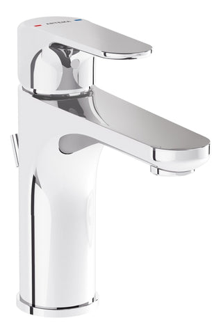 VitrA Root Round Basin Mixer w/Waste Lever - Chrome