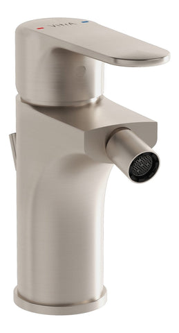 VitrA Root Round Bidet Mixer - Brushed Nickel