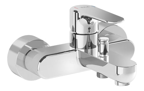 VitrA Root Round Wall Mounted Bath/Shower Mixer - Chrome