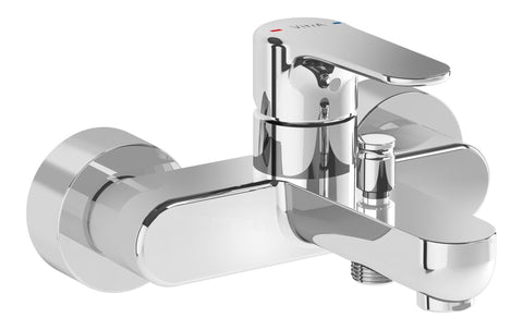VitrA Root Round Wall Mounted Bath/Shower Mixer - Chrome