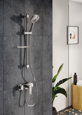 VitrA Root Round Wall Mounted Shower Mixer - Chrome