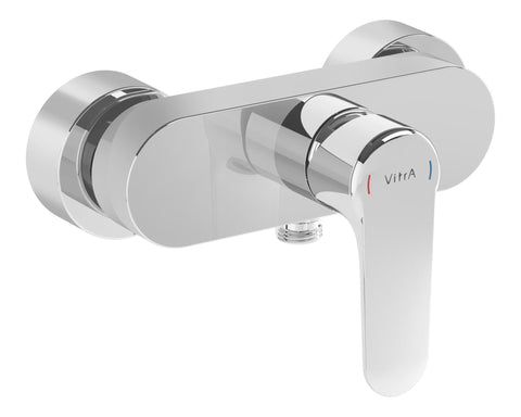 VitrA Root Round Wall Mounted Shower Mixer - Chrome