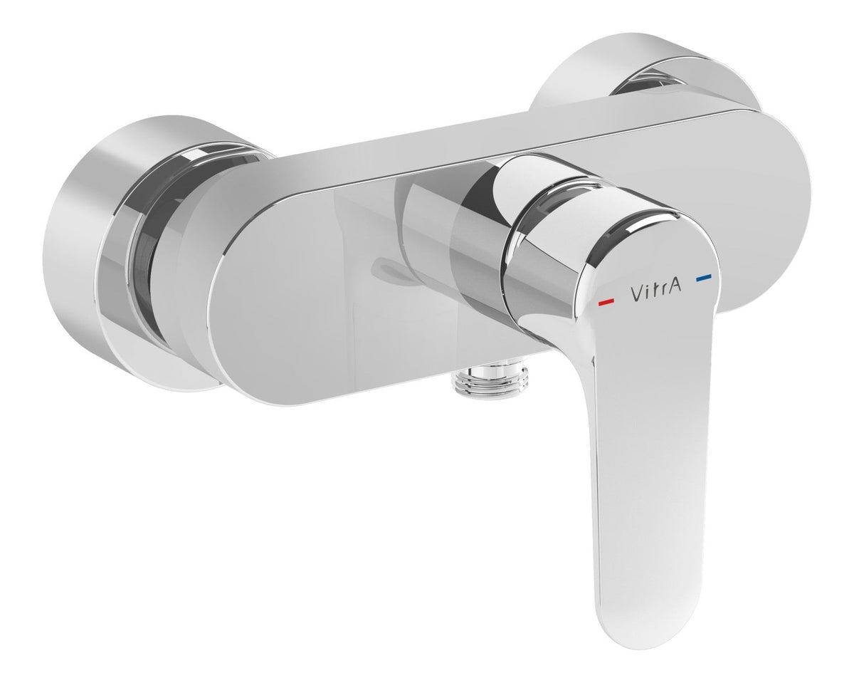 VitrA Root Round Wall Mounted Shower Mixer - Chrome