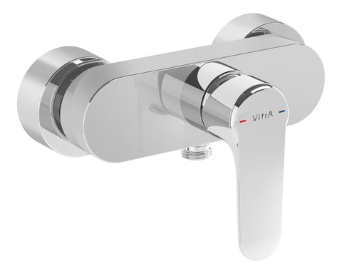 VitrA Root Round Wall Mounted Shower Mixer - Chrome