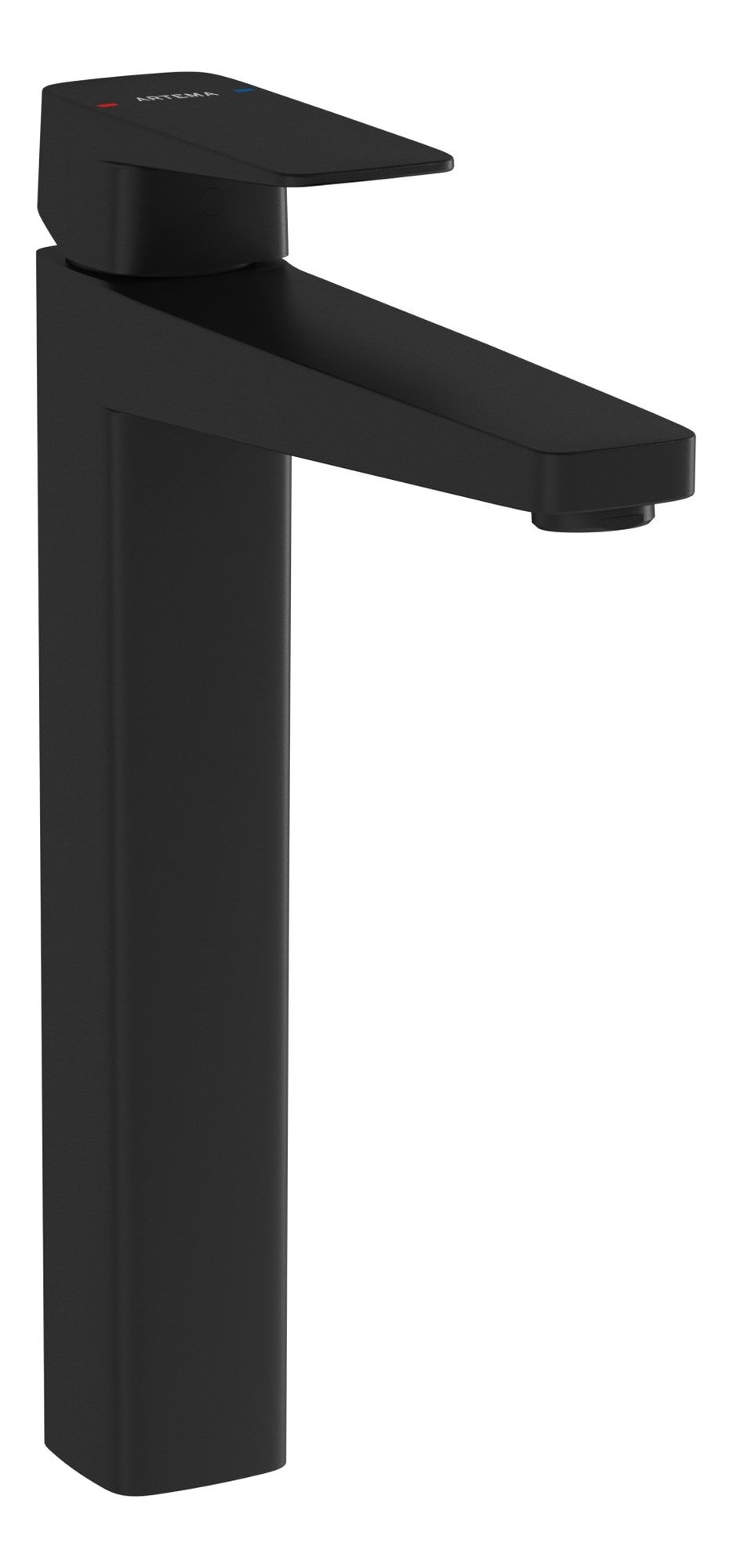 VitrA Root Square Tall Basin Mixer - Matt Black