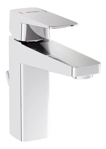 VitrA Root Square Basin Mixer w/Waste Lever - Chrome