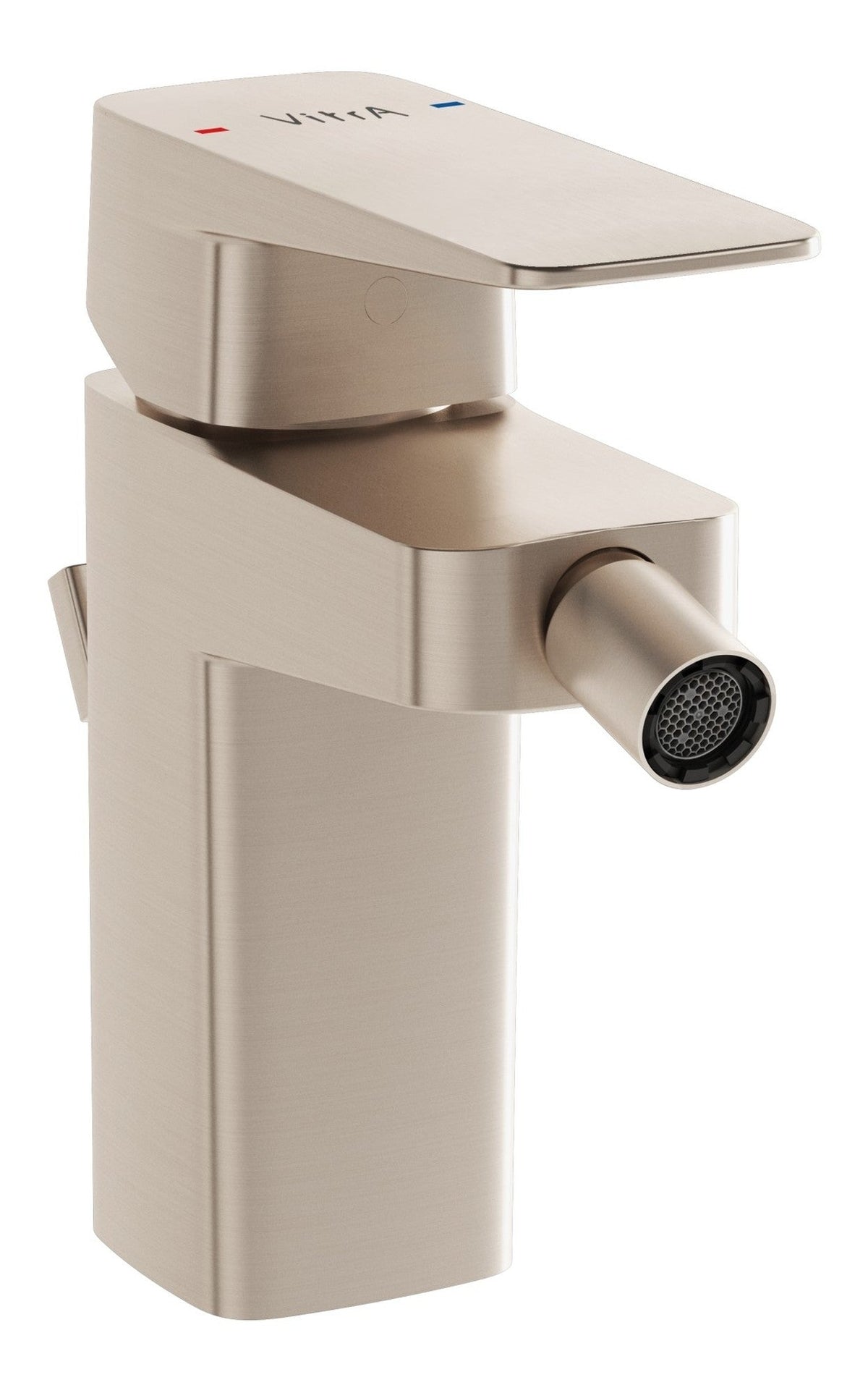 VitrA Root Square Bidet Mixer - Brushed Nickel
