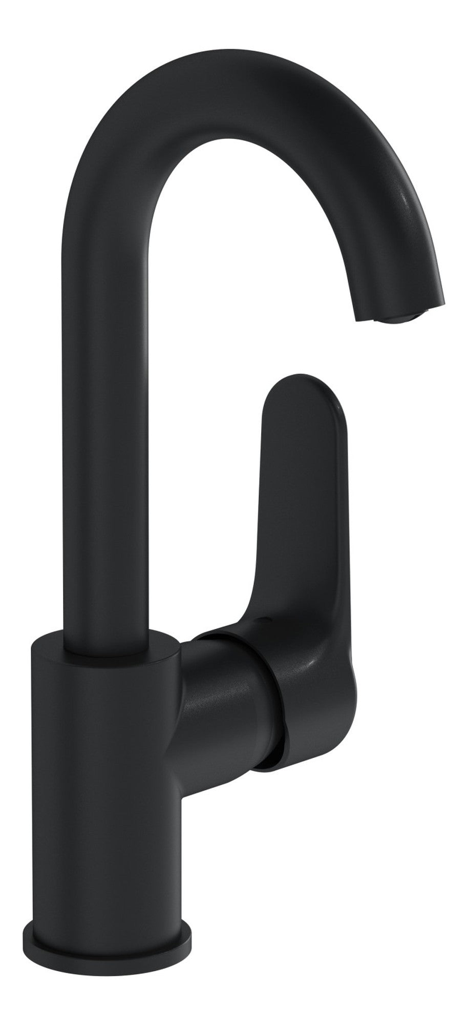 VitrA Root Round Swivel Basin Mixer - Matt Black