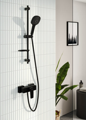 VitrA Root Square Wall Mounted Shower Mixer Valve - Chrome