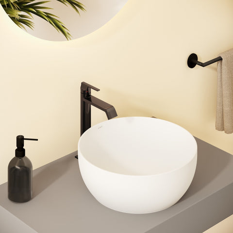 VitrA Suit Tall Basin Mixer (Top Handle) - Gloss Black