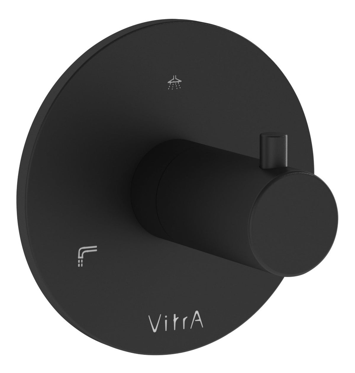 VitrA Origin Integrated 3-Way Diverter - Matt Black