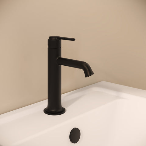 VitrA Origin Classic Basin Mixer (Top Handle) - Matt Black