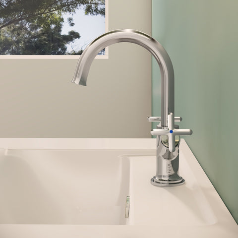 VitrA Origin Classic Basin Mixer (Cross Handles) - Chrome