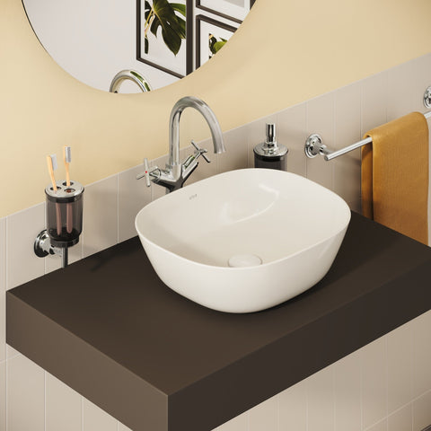 VitrA Origin Classic Tall Basin Mixer (Cross Handles) - Chrome
