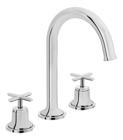 VitrA Origin Classic 3-Hole Basin Mixer - Chrome