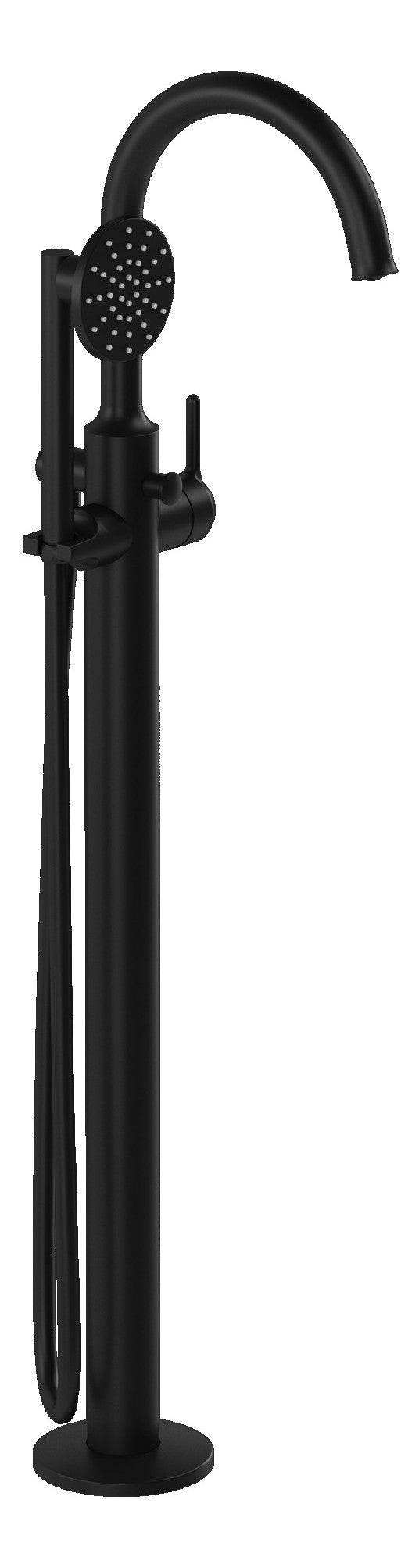 VitrA Origin Classic Floor Standing Bath/Shower Mixer - Matt Black