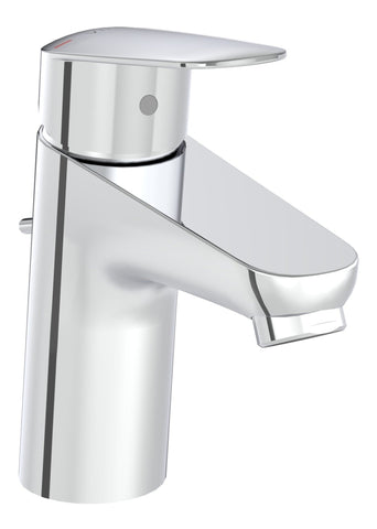 VitrA Flow Round Basin Mixer w/Waste Lever - Chrome