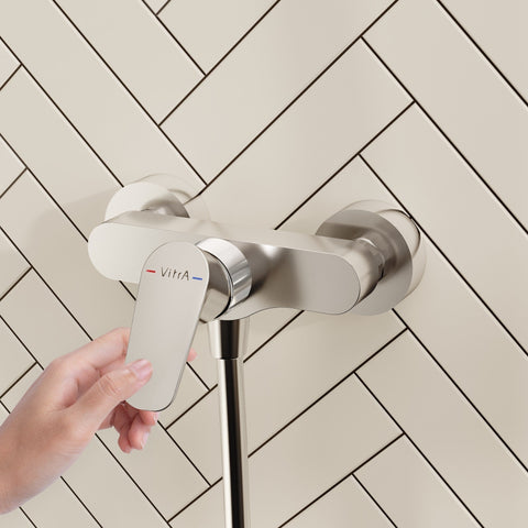 VitrA Flow Soft Wall Mounted Shower Mixer - Chrome