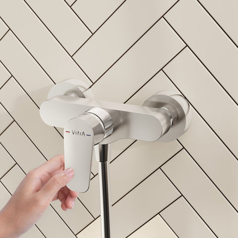 VitrA Flow Soft Wall Mounted Shower Mixer - Chrome