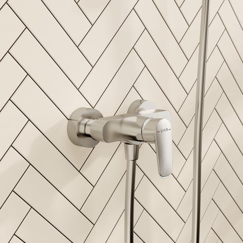 VitrA Flow Soft Wall Mounted Shower Mixer - Chrome