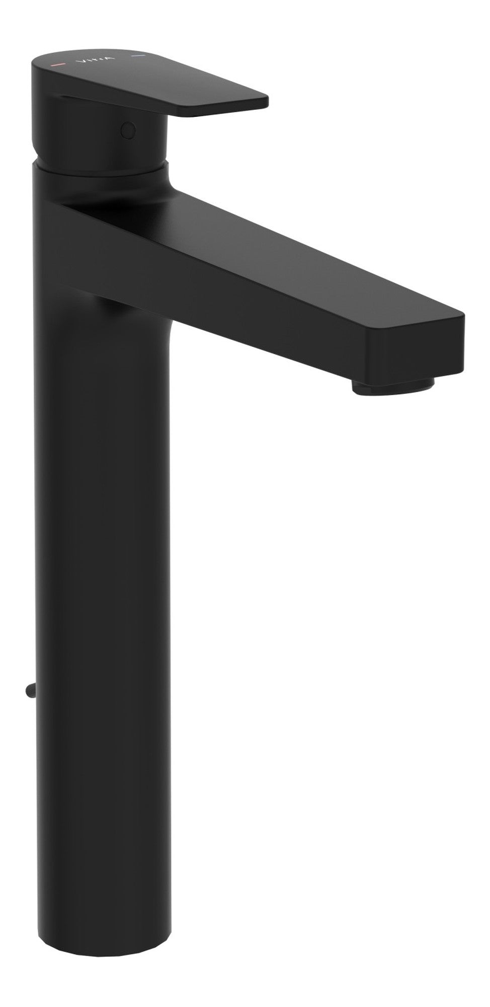 VitrA Flow Square Tall Basin Mixer w/Waste Lever - Matt Black