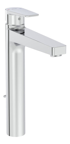 VitrA Flow Square Tall Basin Mixer w/Waste Lever - Chrome