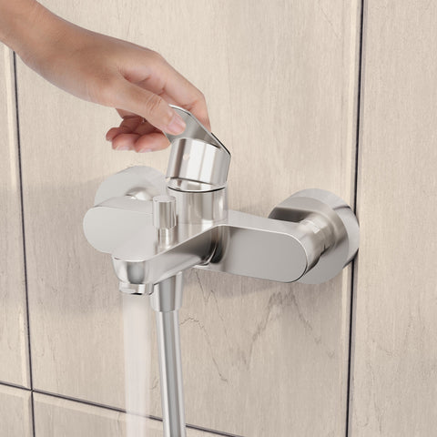 VitrA Flow Round Wall Mounted Bath/Shower Mixer - Chrome