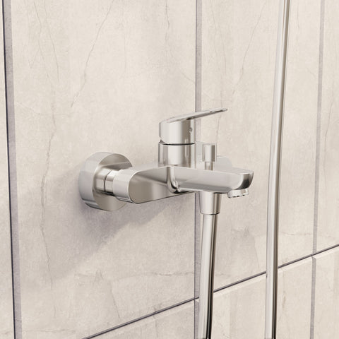 VitrA Flow Round Wall Mounted Bath/Shower Mixer - Chrome