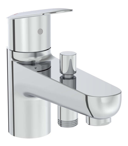 VitrA Flow Round Monohole Bath/Shower Mixer - Chrome