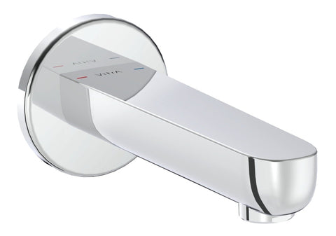 VitrA Root Round Wall Mounted Bath Spout - Chrome
