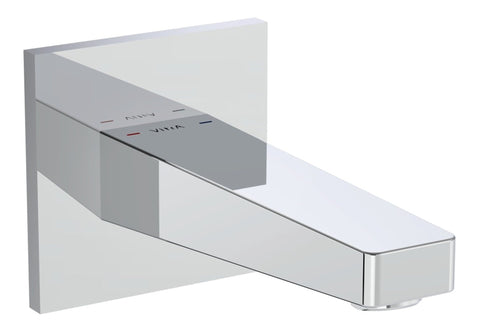 VitrA Root Square Wall Mounted Bath Spout - Chrome