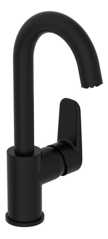 VitrA Flow Soft Swivel Basin Mixer - Matt Black
