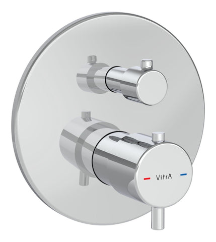 VitrA Origin Integrated Thermostatic Shower Mixer Valve - Chrome