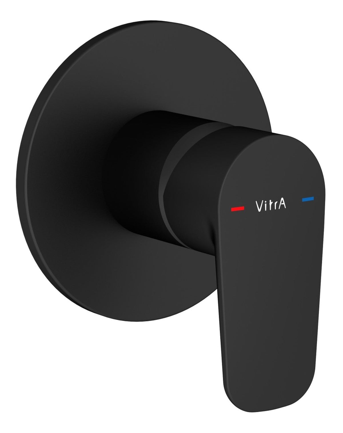 VitrA Flow Soft Integrated Shower Mixer Valve - Matt Black