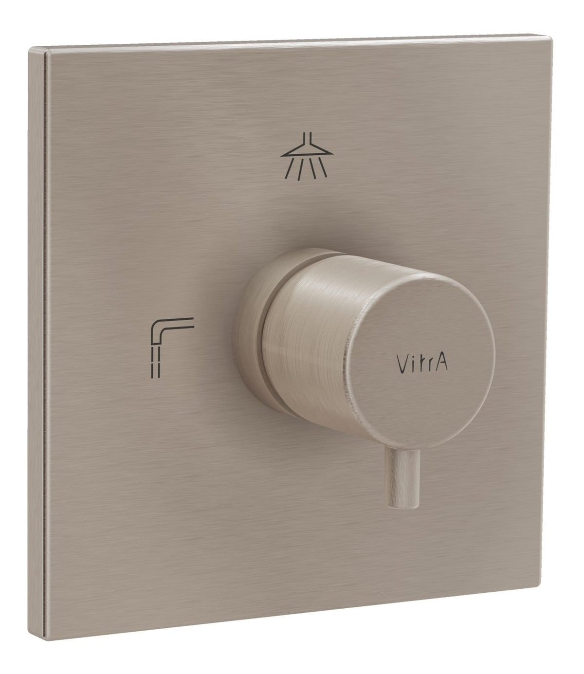 VitrA Root Square 3-Way Diverter - Brushed Nickel