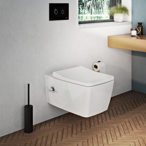 VitrA Origin Free Standing WC Brush Holder - Matt Black