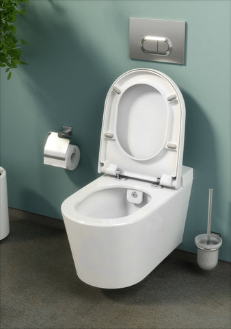 VitrA Q-Line WC Brush Holder - Chrome
