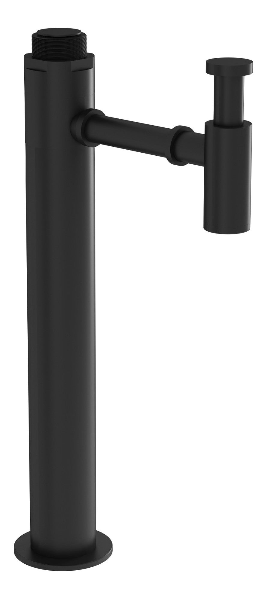 VitrA Floor Standing Bottle Trap (Short) - Matt Black