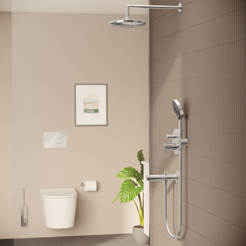 VitrA Bliss 240mm 2-Function Showerhead - Chrome