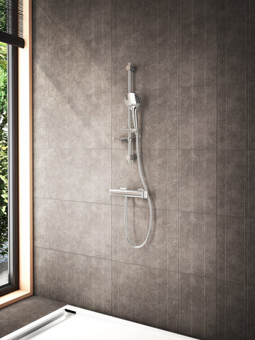 VitrA Bliss 3-Function Hand Shower w/Slide Rail - Chrome