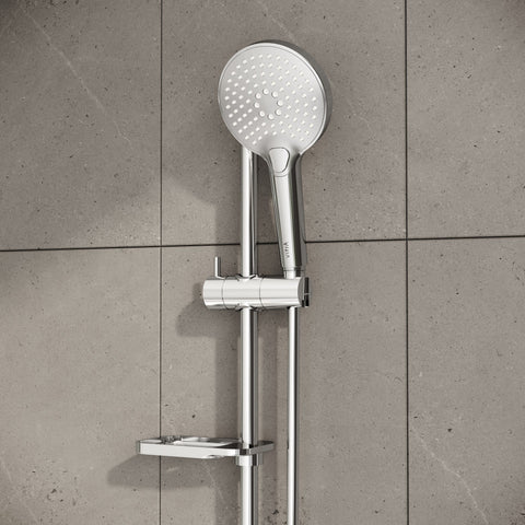 VitrA Bliss 3-Function Hand Shower w/Slide Rail - Chrome