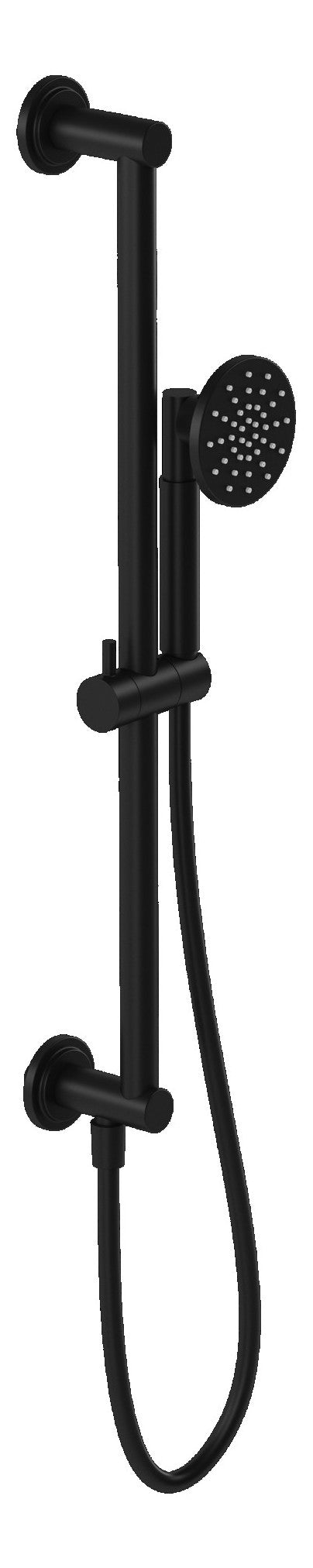 VitrA Origin Classic Hand Shower w/Slide Rail & Wall Outlet - Matt Black