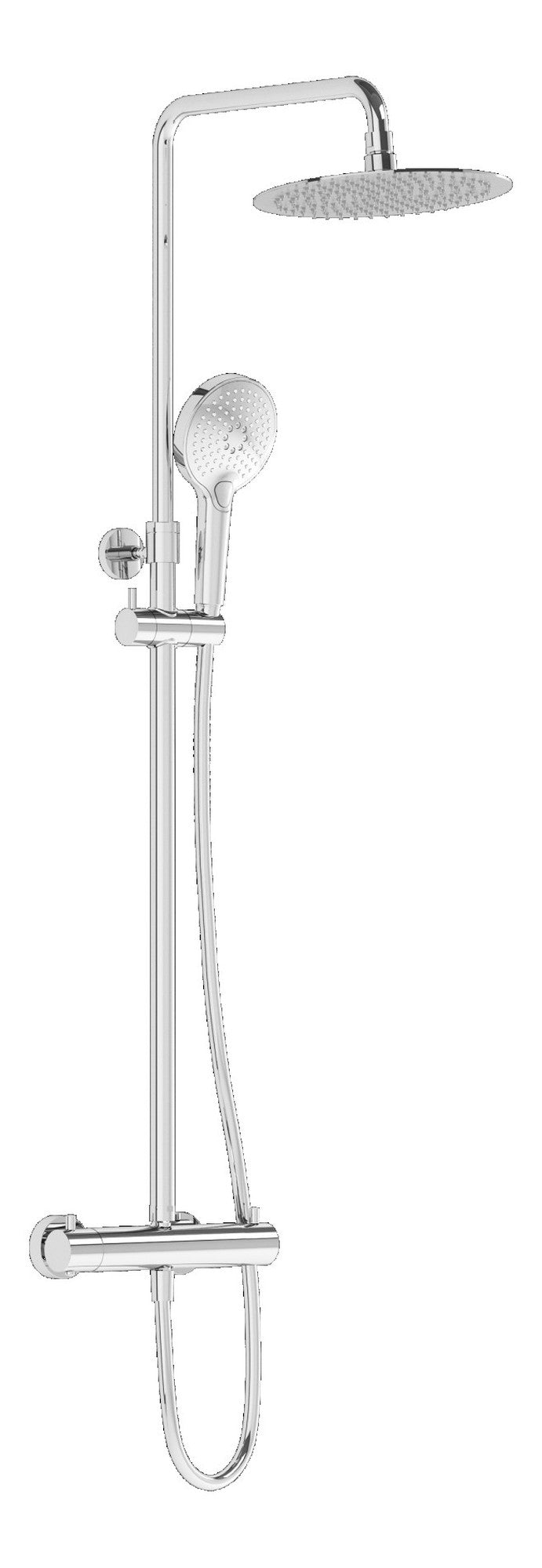 VitrA Aquaheat Bliss 250 Thermostatic Shower Column - Chrome