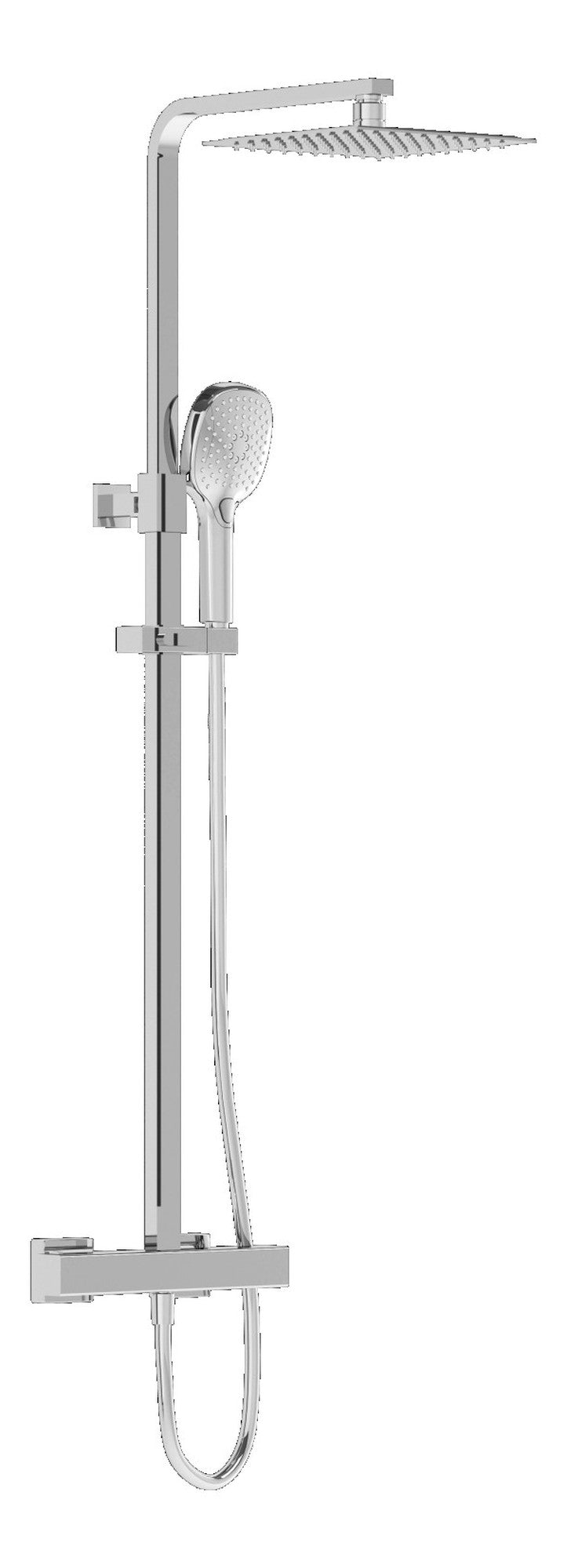 VitrA Aquaheat Bliss S 230 Thermostatic Shower Column - Chrome