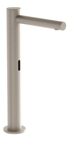 VitrA Origin Touch Free Tall Basin Mixer (Battery) - Brushed Nickel