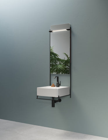 VitrA Suit Basin Mixer (Side Handle) - Gloss Black